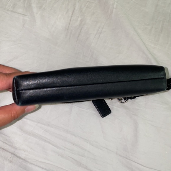 Coach- Black Genuine Leather Wristlet for sale - Picture 4 of 4